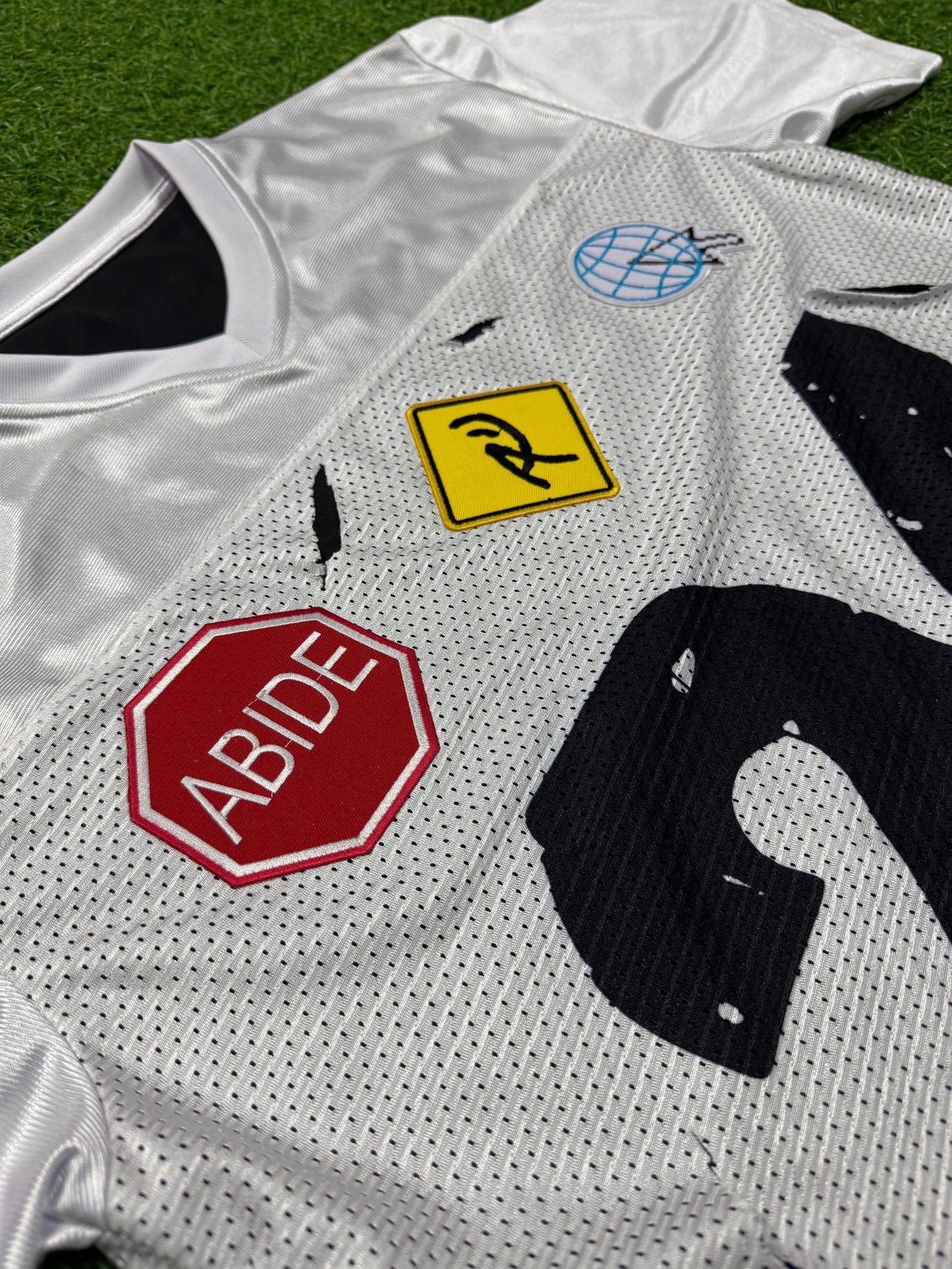 White Distressed ‘24’ Jersey