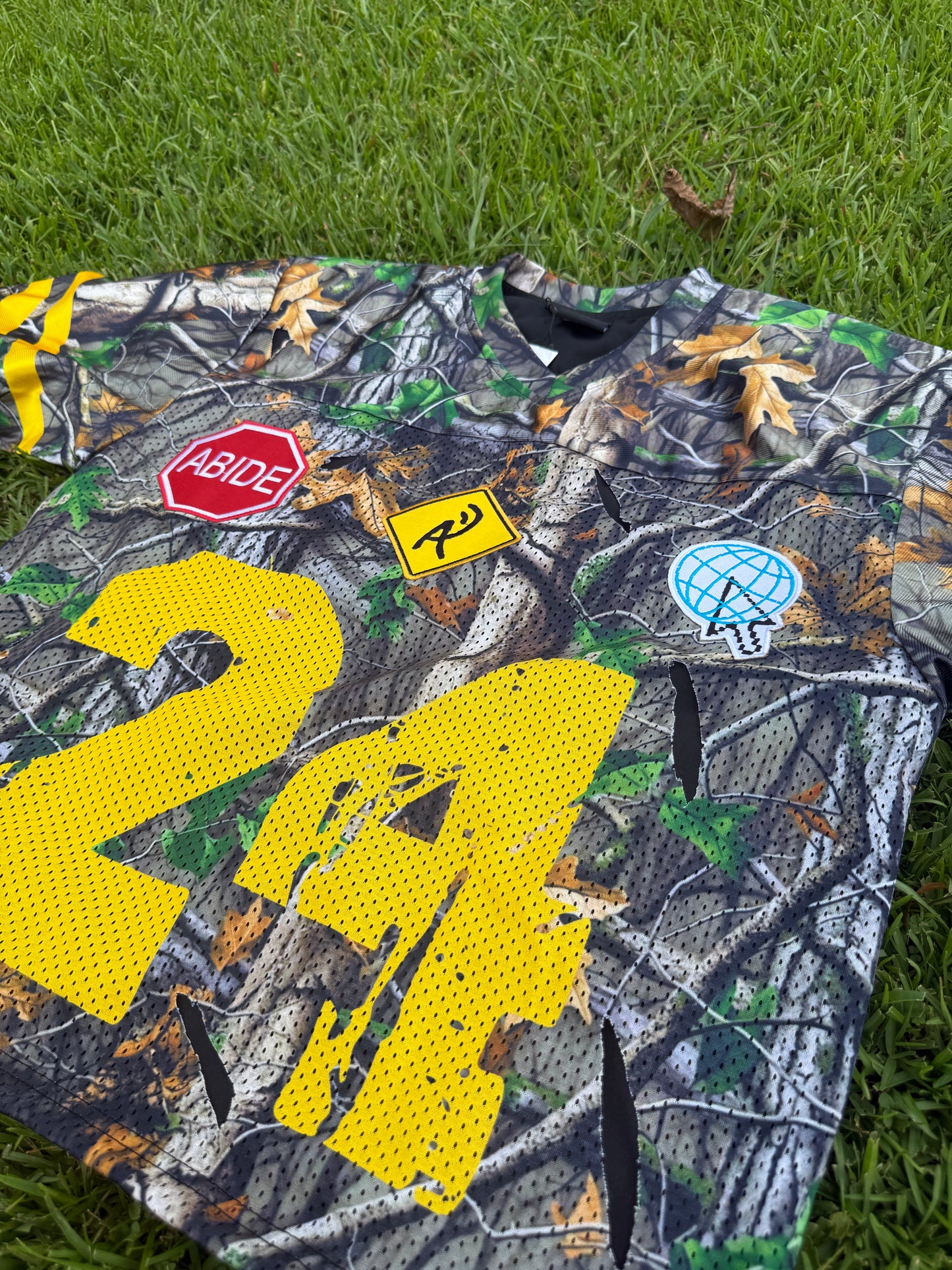 Camo Distressed ‘24’ Jersey