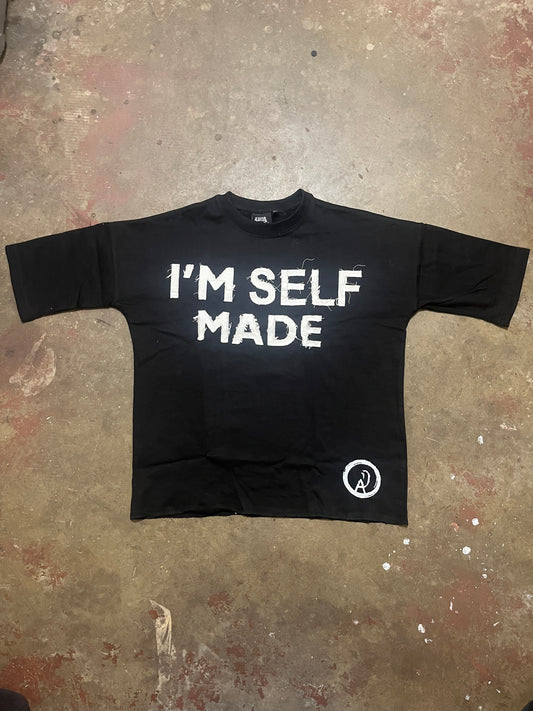 Black ‘I’M SELF MADE’ Oversized Tee