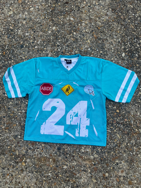 Blue Distressed ‘24’ Jersey