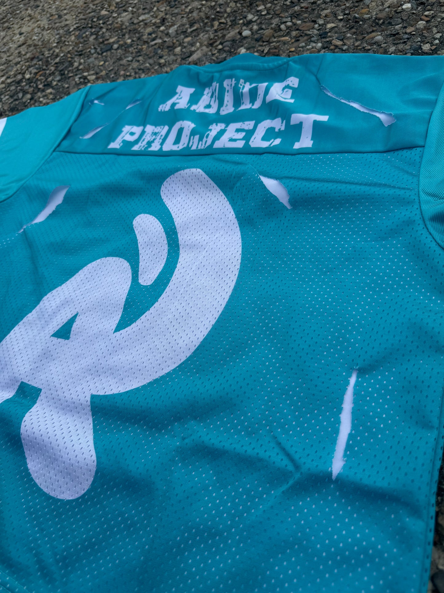 Blue Distressed ‘24’ Jersey